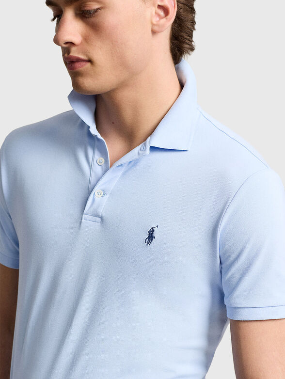 Polo shirt in light blue colour - 4