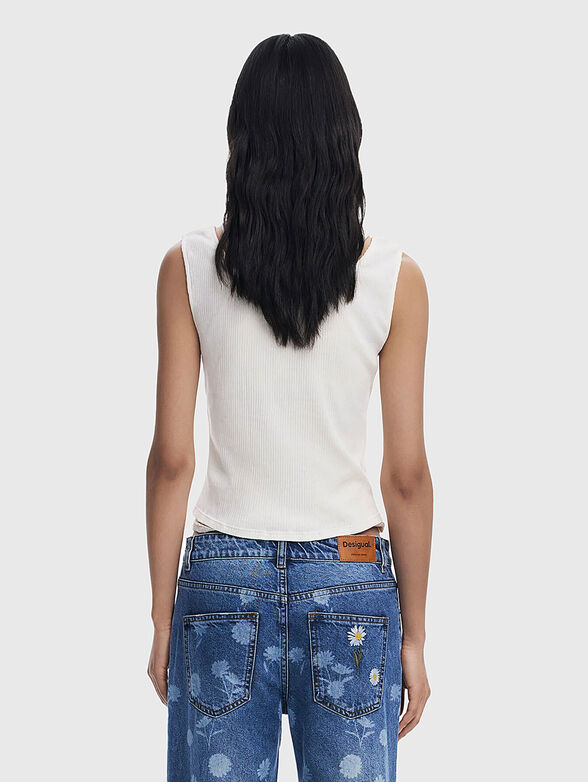 Jeans with floral embroidery - 2