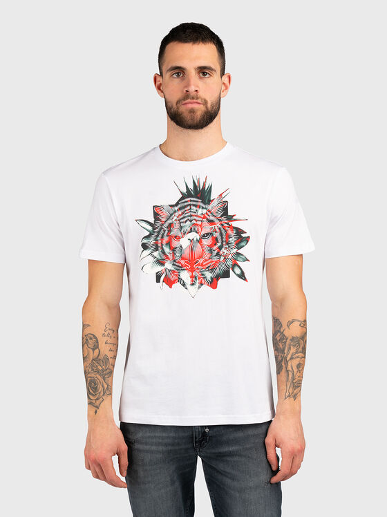 Slim fit T-shirt with contrast print - 1
