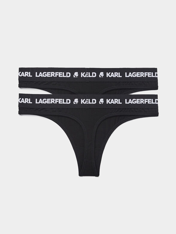 Set of 2 G-strings with logo - 4