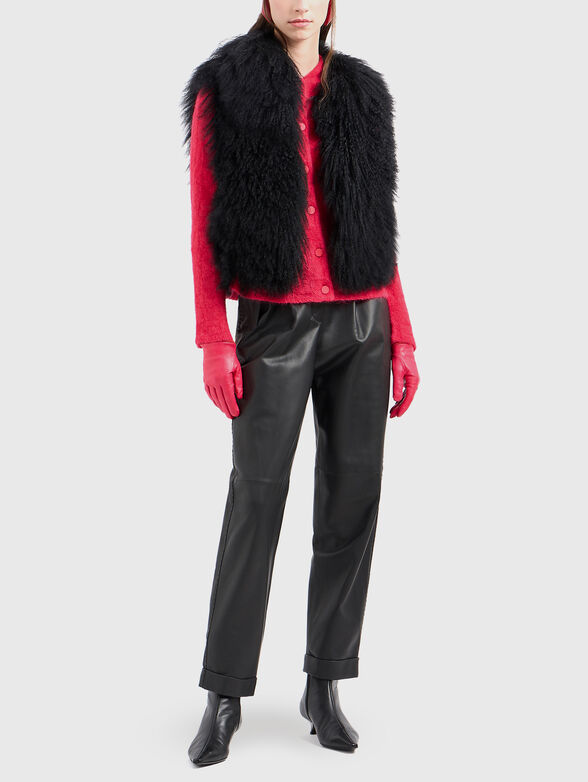 Trousers with high waist and belt - 4