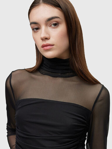 NELASAI black dress with long sleeves  - 4