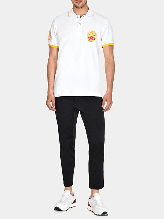 PS007 Polo-shirt with accent art details - 1