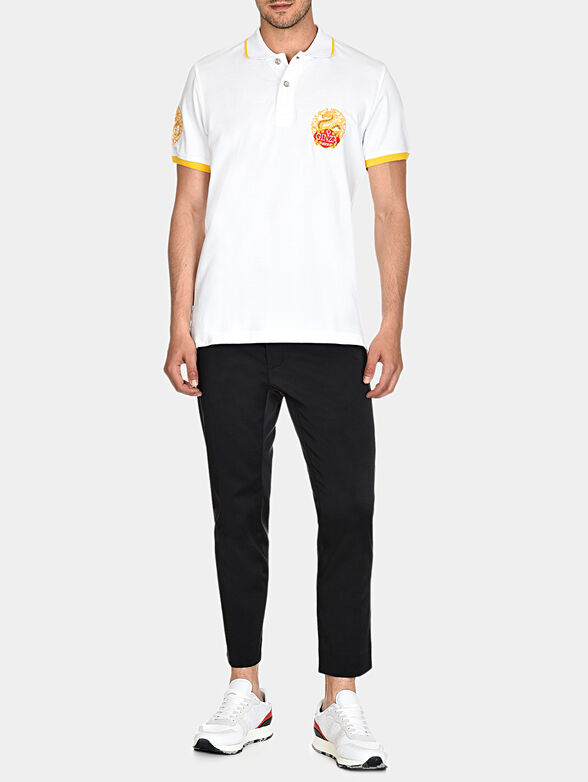 PS007 Polo-shirt with accent art details - 1