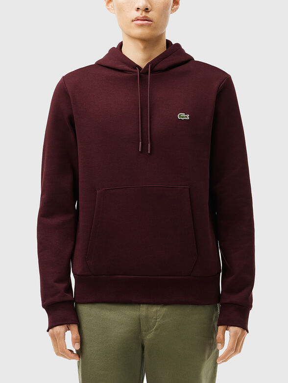 Hooded sweatshirt with logo accent - 1