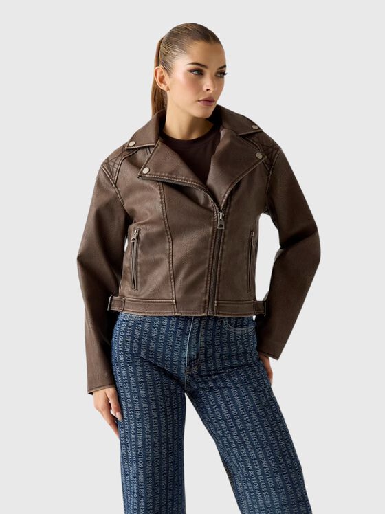 NADA faux leather biker jacket - 1