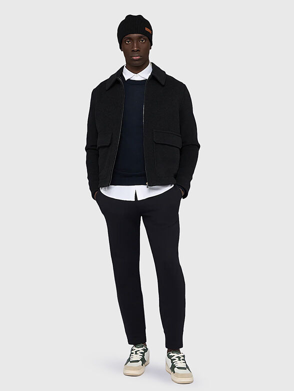 Sport trousers with logo embroidery - 4