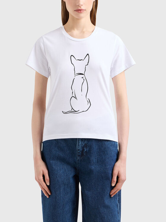 Print cotton T-shirt - 1