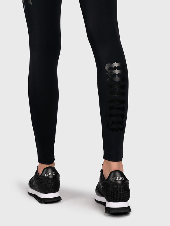Leggings with logo print - 4