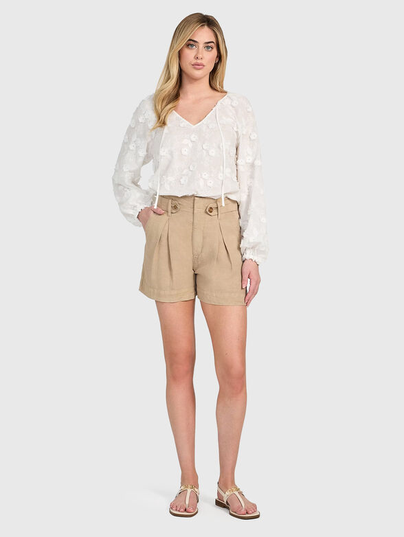 PELARI blouse with floral embroidery - 1