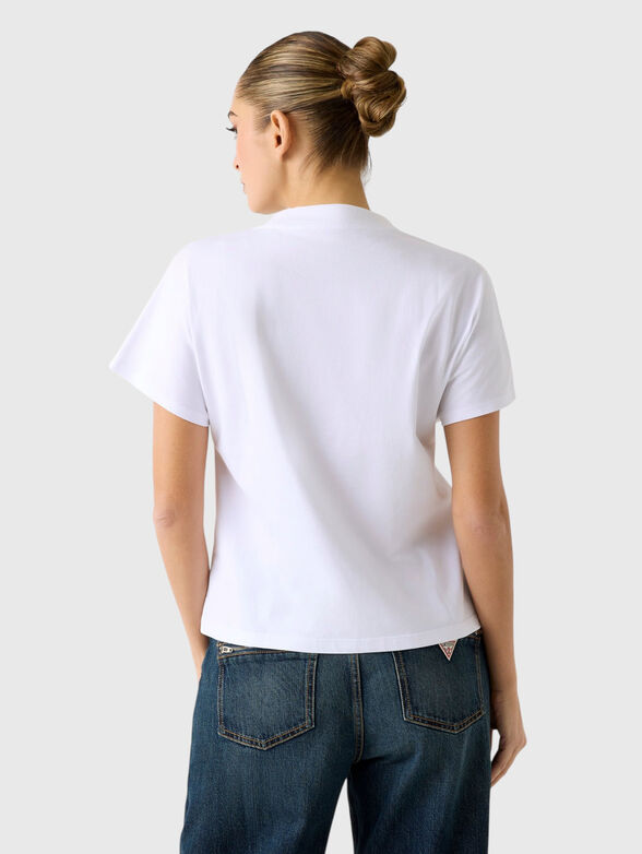White T-shirt with contrasting print - 3