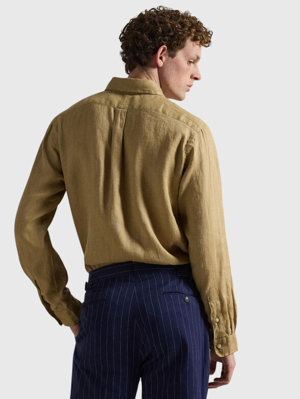 Beige shirt with logo detail - 3