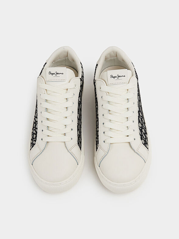 ADAMS sneakers with jacquard logo - 6