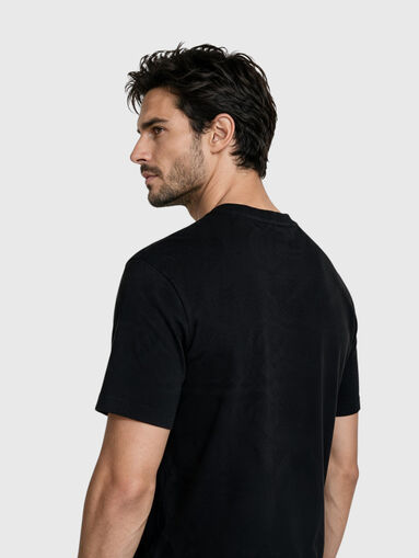 Black cotton T-shirt - 5