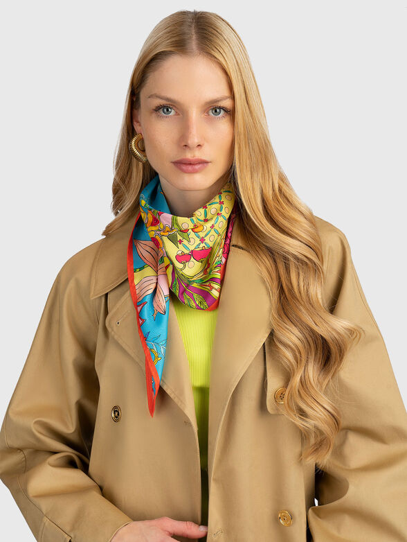 Floral print scarf - 2