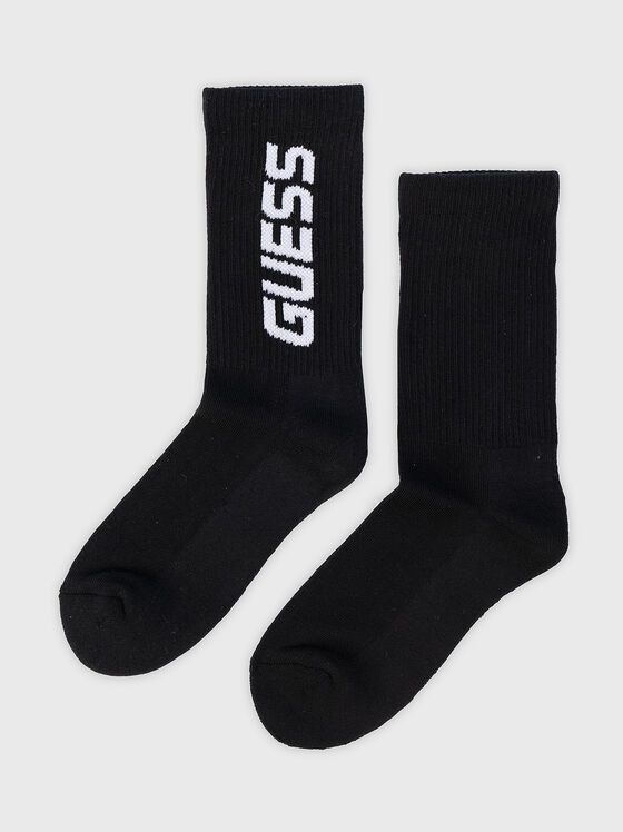 Socks with logo accent in black - 1