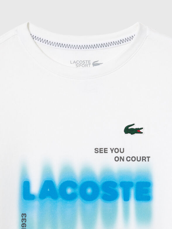 Black T-shirt with contrast print - 3