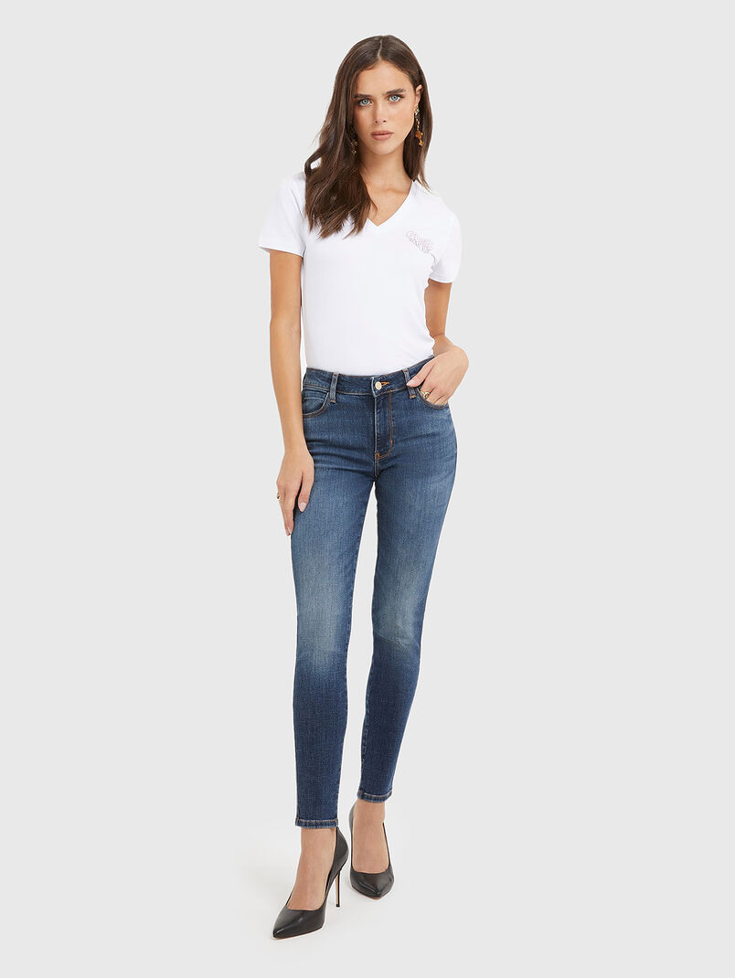Skinny jeans with logo detail  - 3