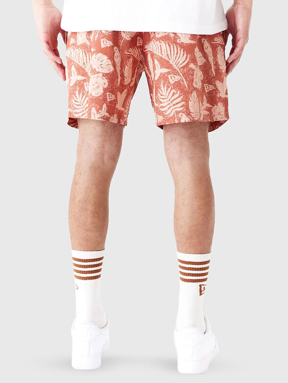 Orange printed shorts - 2