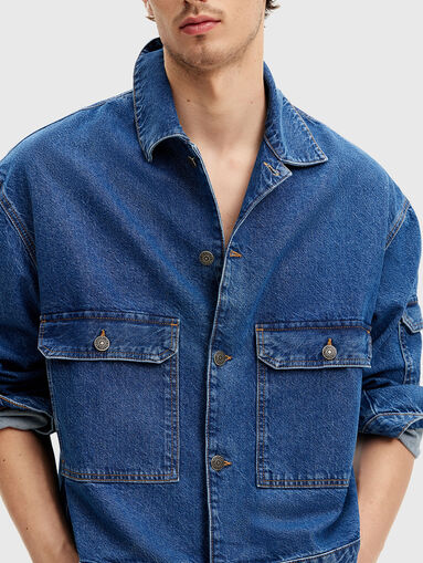 Blue denim jacket - 3