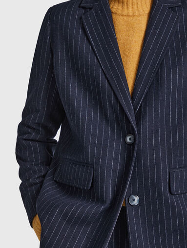 RENE wool blend blazer - 4