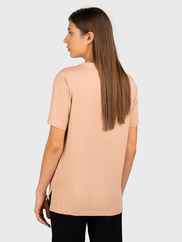 Black t-shirt with the inscription of rhinestones - 2