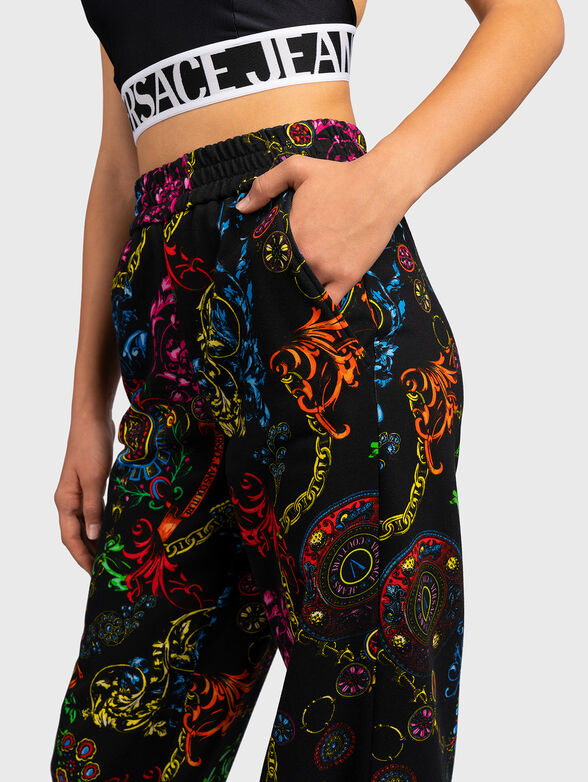 Sports pants with baroque and logo details - 3