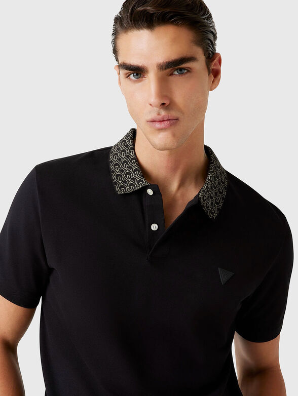 Cotton polo shirt with logo - 4