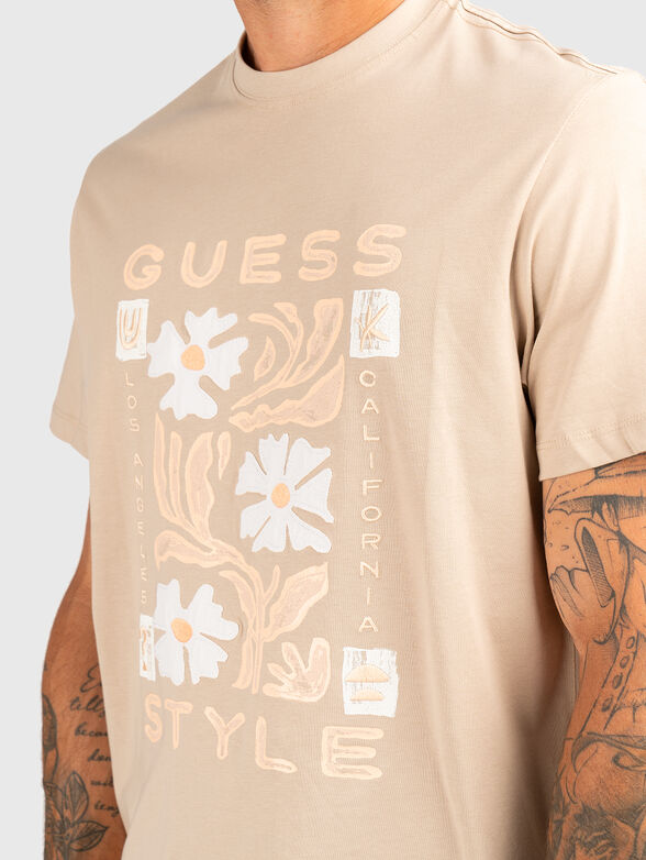 Round neck logo T-shirt - 4