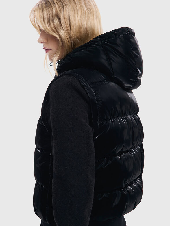Padded jacket with removable sleeves  - 4