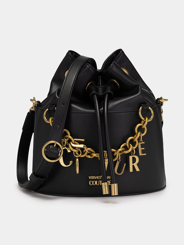 Black bag with metal logo details - 1