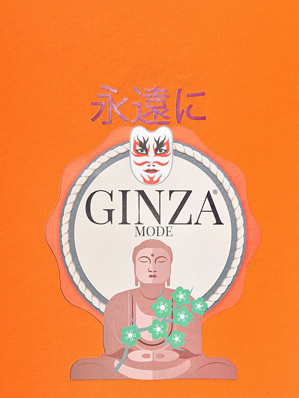 GMTS012  T-shirt in orange color - 4