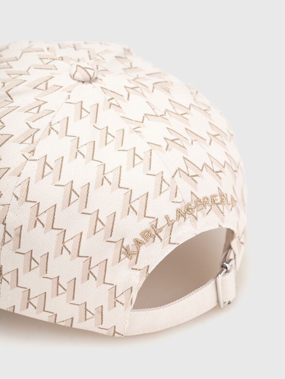 Baseball cap with monogram logo print - 4