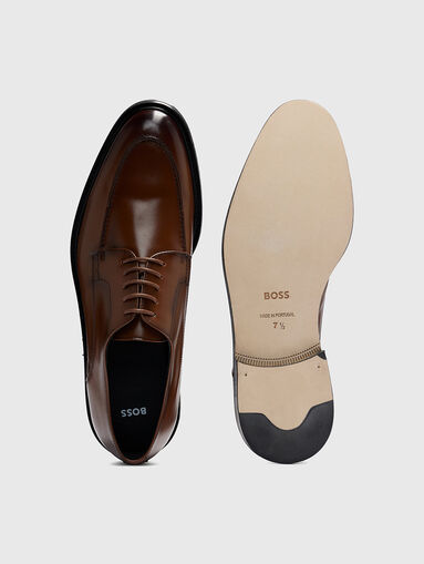 LARRY-L DERB elegant brown shoes - 5
