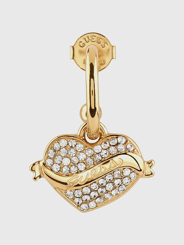HEART earrings in gold - 3