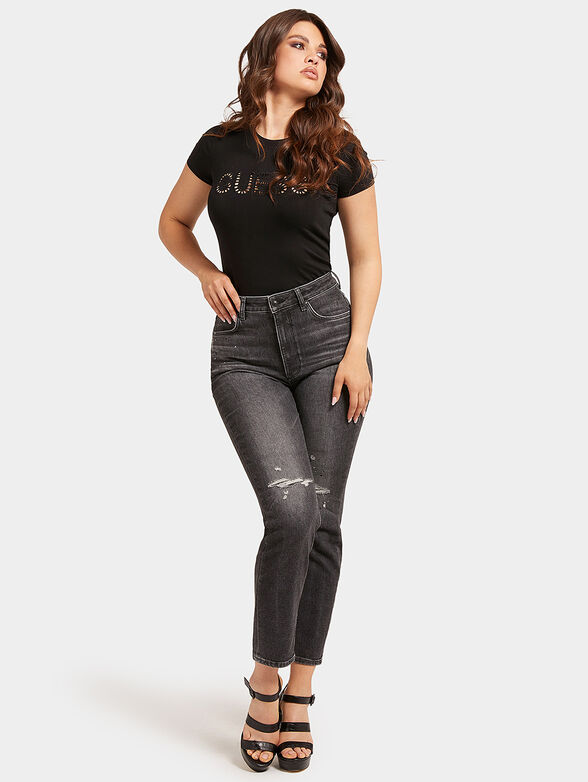 Jeans with abrasions - 1