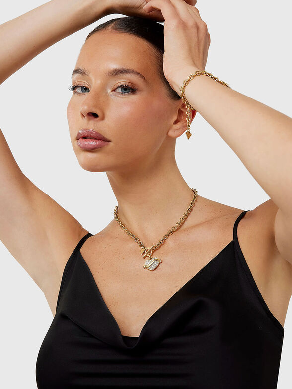 HEART necklace wirh logo - 2