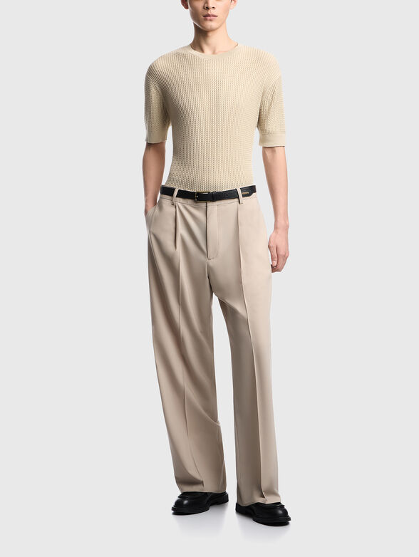 Beige pullover - 1