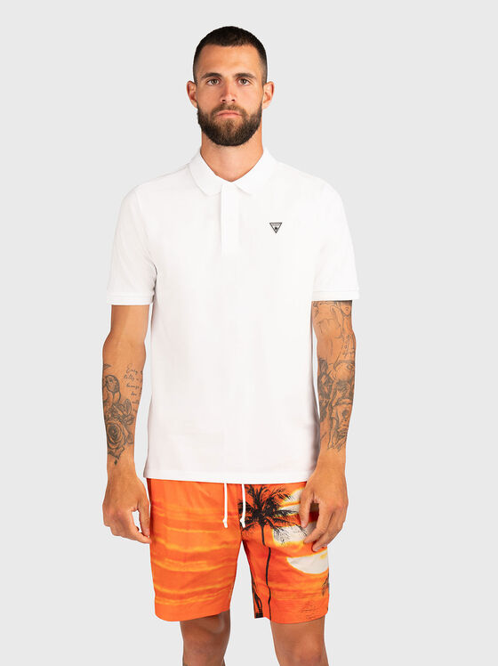Short sleeve cotton polo shirt - 1