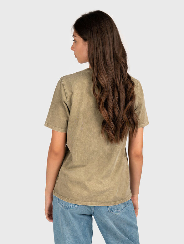 Cotton T-shirt with oval neckline - 2