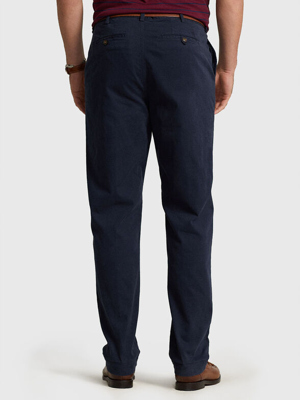 Cotton trousers in dark blue - 1