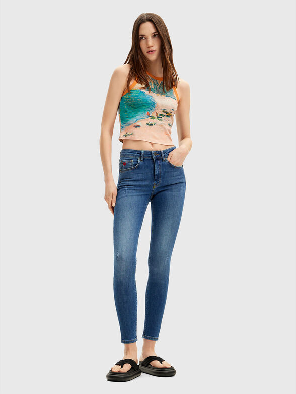 Skinny blue jeans - 4