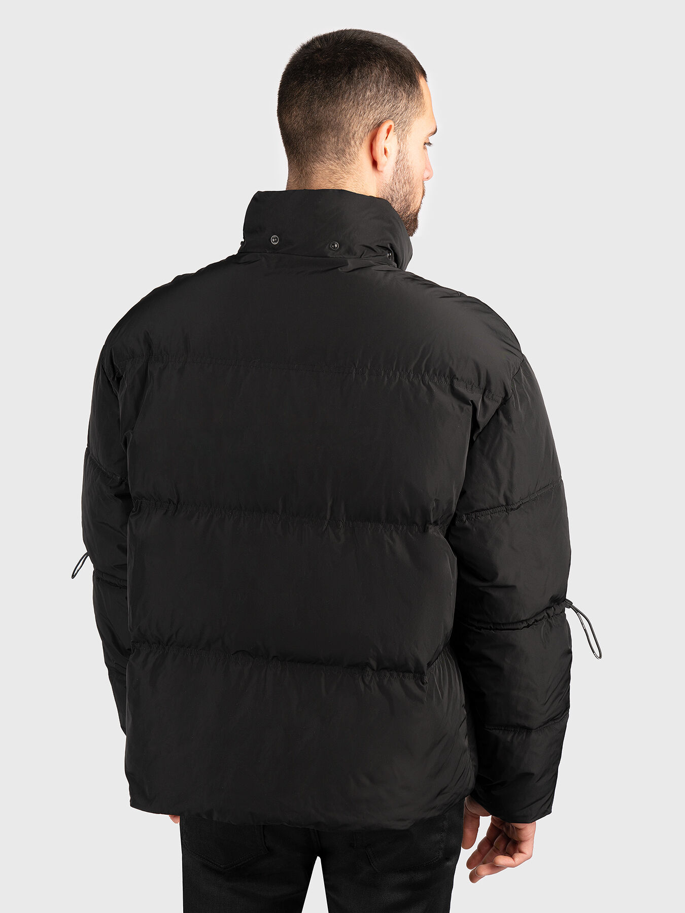 Black jacket with hood brand Karl Lagerfeld