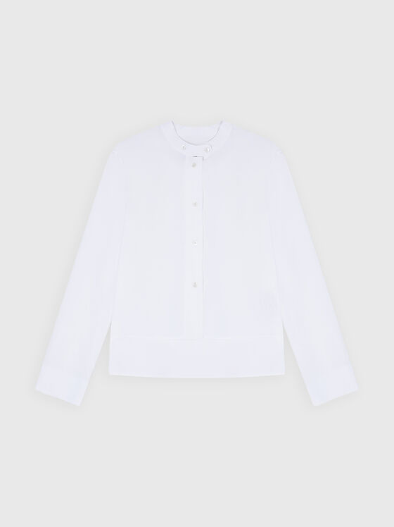 Cotton poplin shirt - 1