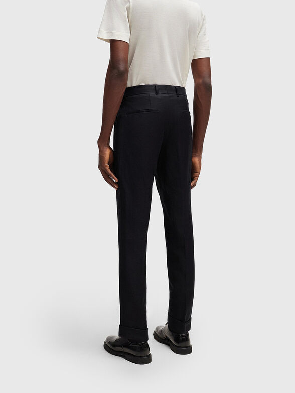 Black suit in wool and linen  - 3