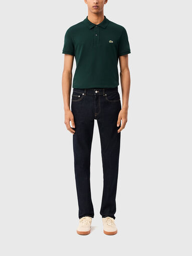 Straight jeans in blue with logo - 4