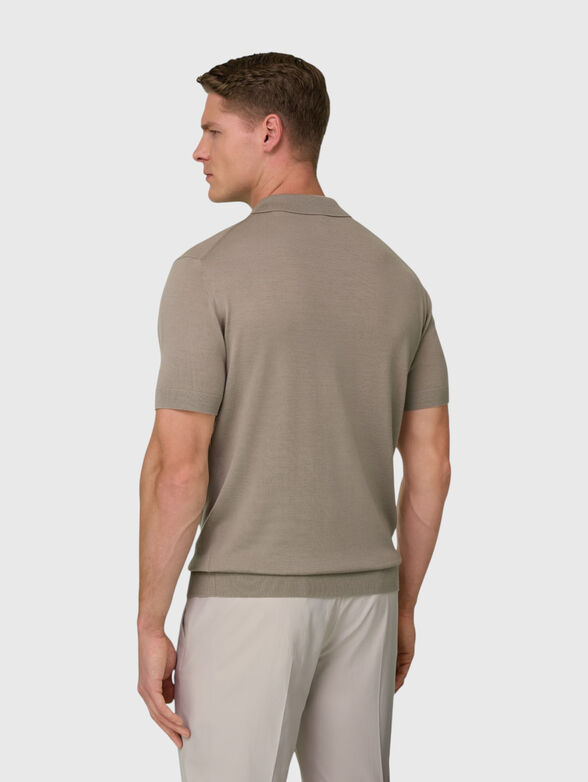 Short-sleeved wool polo shirt - 3