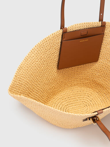 Large bag with knitted texture - 5