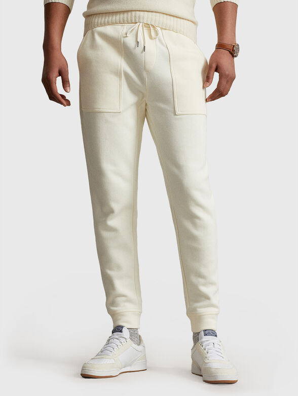 Cotton blend sweatpants - 1