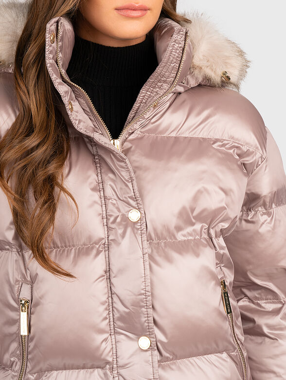 Puffer jacket with quilted effect - 5